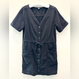 Old Navy Black Midi Dress